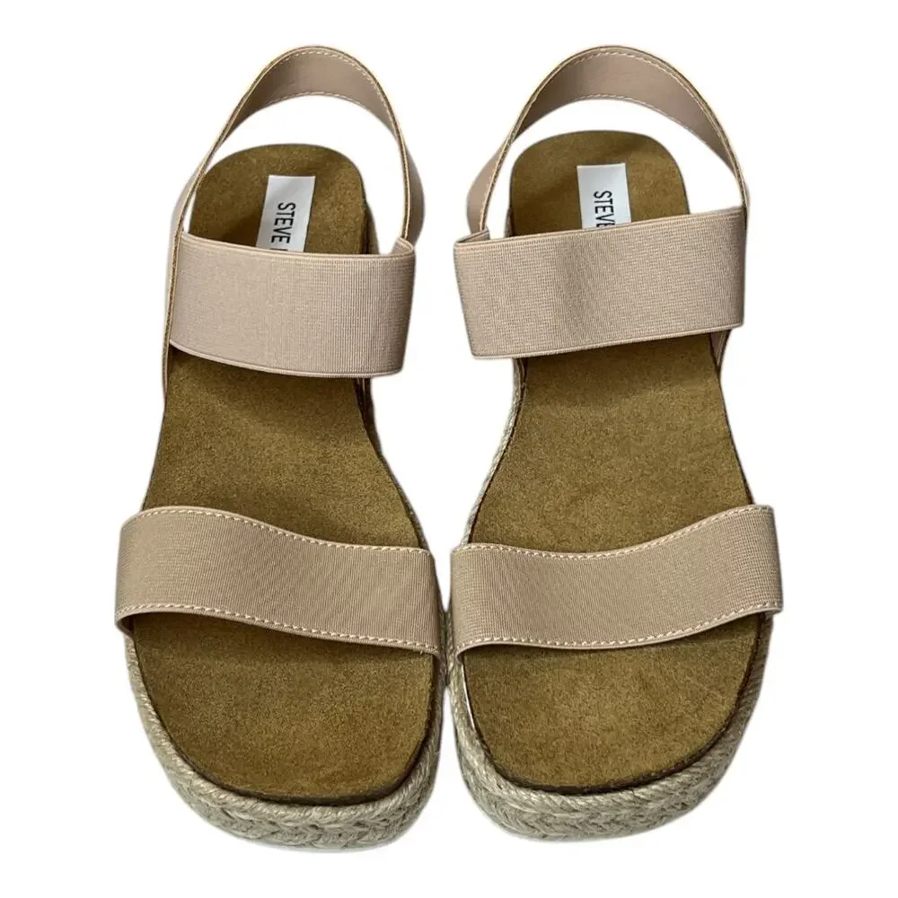 Steve Madden Jaklin Espadrille Sandals Blush Size 8 - Picture 3 of 7